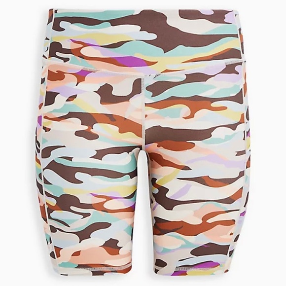Torrid Women’s Plus Size Multi Camo Active Wicking Bike Short Size 1X - Picture 4 of 12